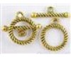 Tibetan Antique Gold Toggle & T Bar